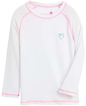 水着・ラッシュガード Gypsohila American Sleeve Swimwear pink Blooming Hibiscus Girls One Piece Long Sleeve Swimsuit 6m-10